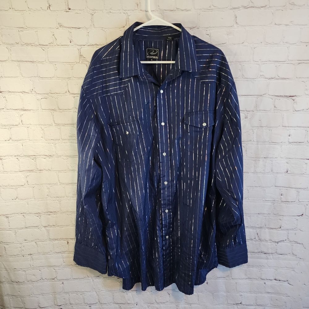 Men's Roper button down longsleeve shirt, size 3XL